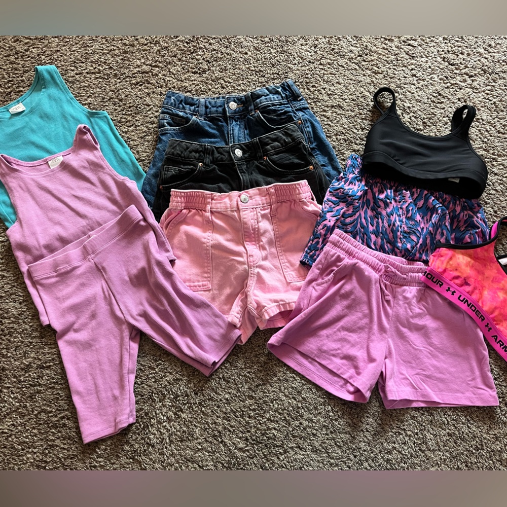 Girls shorts and tops - various brands